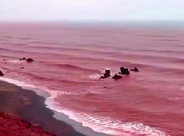 罕见!伊朗霍尔木兹岛遭遇强降雨<strong></p>
<p>比特儿交易平台</strong>,部分海域变成“血色海洋”